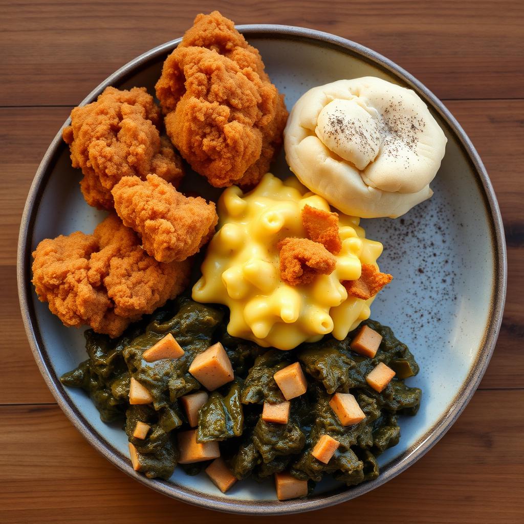 Fried chicken plate