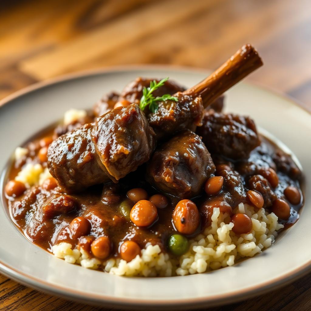 Smothered oxtails